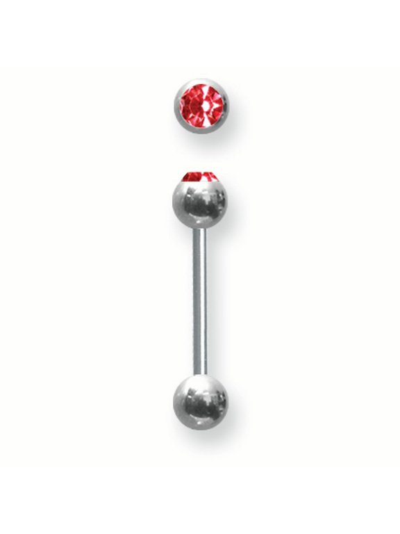 SGSS BB w Press Fit Gem Ball 14G (1.6mm) 5/8 (15mm) Long w 1 6mm gem ba