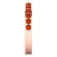 thumbnail image 4 of 0.39 ctw Wedding Band for Women - 18K Rose Gold Simulated Red Diamond Stackable Eternity Ring, 4 of 6
