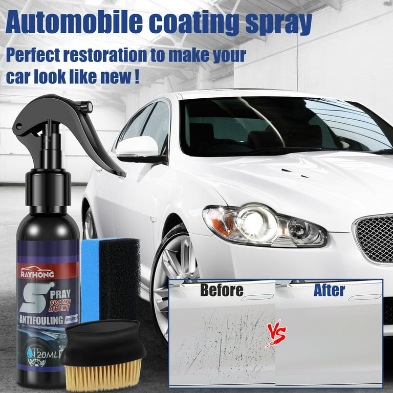 3 in 1 Ceramic Car Coating Spray, 3 in 1 High Protection Quick Car Coating Spray, Ceramic Car Wax Polish Spray, Plastic Parts Refurbish Agent