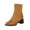 Yellow, variant on NOKIO Women'S Stylish Block Heel Ankle Boots Women Boots Heel Women Boots Beautiful Winter Boots Fashion Boots Source Front Zipper Thick Heel Short Boots Women'S Trendy Ankle Booties