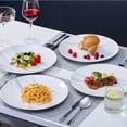thumbnail image 3 of NONTA Dinner Plates, 10.5 Inch Plates Set of 6, Porcelain Round Dessert Salad Dinner Plates, Serving Dishes for Kitchen, Dishwasher, Microwave, Freezer, Oven Safe, 3 of 8
