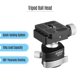 thumbnail image 2 of BK-25 Adaptador de montaje de rótula de trípode panorámico Sistema de bloqueo rápido, 2 of 7