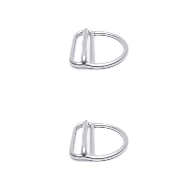 Advancent Anillo de buceo, cinturón de pesas de acero inoxidable, hebilla de correa, anillo en D, equipo de tope, accesorios para exteriores 2piezas