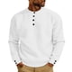 thumbnail image 2 of RKSTN Men's Waffle Knit Shirts Oversized Crewneck Quarter Button Down Henleys Shirt Mens Casual Sold Round Neck 1/4 Button Regular Fits Gym Golf Shirt Long Sleeve Big and Tall T Shirt Spring Clothe, 2 of 8