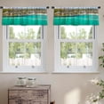 thumbnail image 2 of LALILO Kitchen Curtain Valance Baby Animals Nursery Children Rod Pocket Window Curtain 52"x 18" Set of 2, 2 of 7