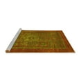 thumbnail image 2 of Ahgly Company Machine Washable Indoor Rectangle Abstract Yellow Modern Area Rugs, 6' x 9', 2 of 4