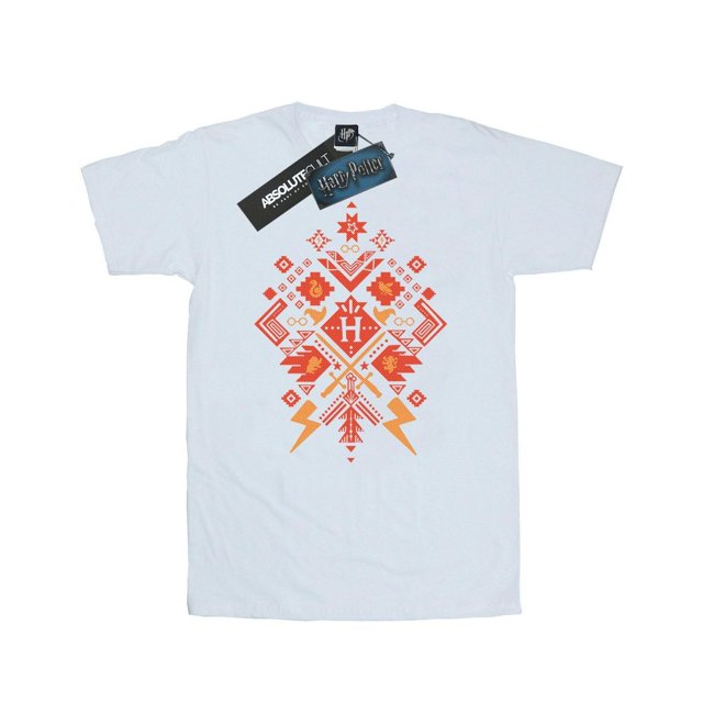 Harry Potter Mens Christmas Fair Isle T-Shirt