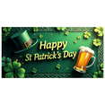 thumbnail image 3 of St Patricks Day Shamrock Design Celebration Festive Backdrop Banner Party Supplies Photography Props Event Decorations Wall Hanging Background, 3 of 4