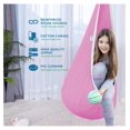 thumbnail image 3 of Drevy Kids Hanging Swing Seat Hammock, Cotton Child Swing Chair for Indoor and Outdoor use (), 3 of 7