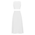 thumbnail image 4 of Qiopertar Robe d'Été Unie Sans Manches Col Rond en Solde Livraison Gratuite à Moins de 5$ jusqu'à 90 % de Réduction, 4 of 5
