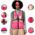 thumbnail image 2 of AYKRM 11 color Ladies High Vis Reflective Safety Vest for Women, 2 of 5