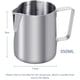thumbnail image 4 of Tanque de espuma de leche de acero inoxidable - La mejor taza de vapor para espuma de leche - Medición de crema interna de fácil lectura - Producción de espuma de café maccha, leña,, 4 of 8