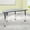 Grey, variant on Emma + Oliver Mobile 60" Half Circle Wave Flexible Collaborative Grey Adjustable Height Activity Table
