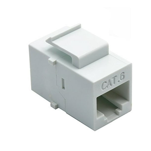 RiteAV RJ45 Female to Female UTP CAT 6 Keystone Coupler White