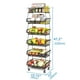 thumbnail image 2 of Fruteros de Cocina Modernos 6 Niveles, Carrito Organizador de Almacenamiento Cocina, Estante Organizador de Cocina, Organizador de Frutas y Verduras Metal, Frutero con Cajones y Ruedas, 2 of 7
