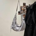 thumbnail image 5 of SPEKSEE Lazy Style Shoulder Crossbody Bag with Ruffle Designs Large Capacity Canvas Bag for Work Shopping Travel College, 5 of 19