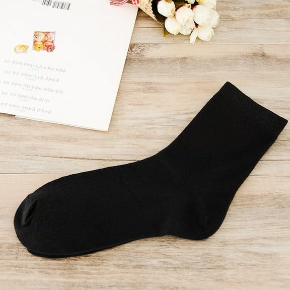 GZWYHT Ankle Socks,Crew Socks 1Pair Unisex Pure Color Comfortable Stockings Non-Slip Stripe Short Stockings Dress Socks,Cute Socks,Socks for Women Black