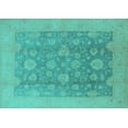thumbnail image 1 of Ahgly Company Indoor Rectangle Oriental Turquoise Blue Traditional Area Rugs, 8' x 12', 1 of 4