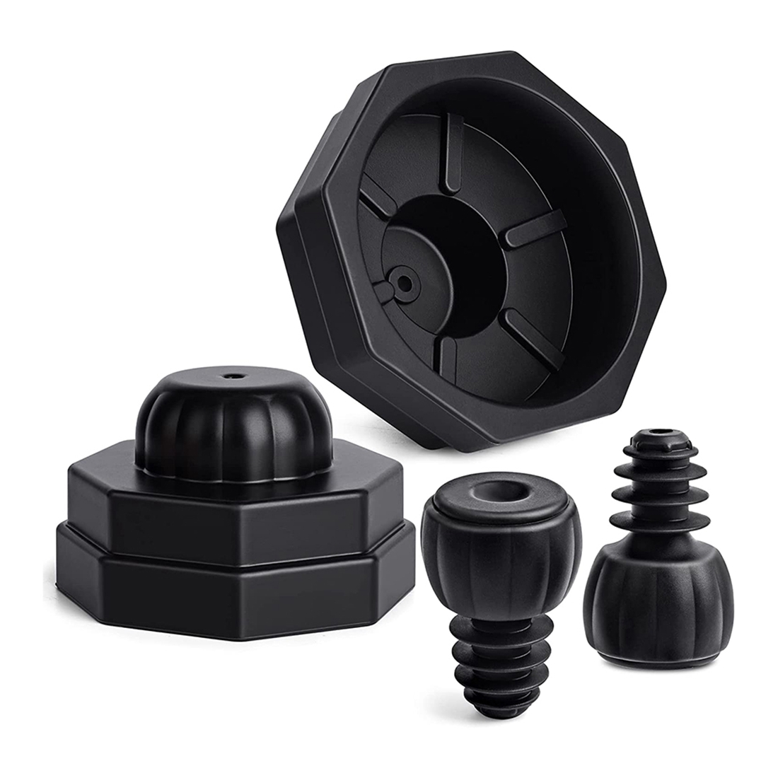 Universal Mason Jar Vacuum Sealer and Vacuum Wine Bottle Stopper Set