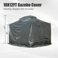 thumbnail image 2 of Domi Outdoor Living 10' x 12' Double Roof Universal Winter Gazebo Cover for Hardtop Gazebos,Enclosed Cover with Sidewalls and Mesh Windows Waterproof,Black, 2 of 7