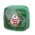 thumbnail image 1 of Juego de neceseres navideños transparentes - Organizador de artículos de tocador de viaje con bordado festivo de Papá Noel y árbol Un neceser de maquillaje, 1 of 1