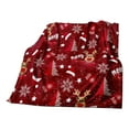 thumbnail image 3 of PALIFEUR Christmas Throw Blanket, Super Soft Warm Snowflake Blanket for Couch Bedroom, Christmas Flannel Blanket, Microfiber Thicken Blankets for Holiday Party Home Decorations, 40 x 28 Inch, 3 of 7