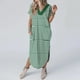 thumbnail image 3 of Vestido de Verano para Mujeres Impreso Manga Corta Cuello de Vuelta, Ocio Y Vestido de Verano Fluido con Mangas, 3 of 6