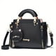 thumbnail image 3 of Letter Decor Hand Satchel Bag, Stylish Shoulder Zipper Bag With Mini Coin Purse, Crossbody Bag For Work, 3 of 5