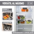 thumbnail image 3 of EasyWare - Juego de 32 Piezas - 16 RECIPIENTES de VIDRIO GRUESO para alimentos I CONTENEDORES HERM&Eacute;TICOS I A prueba de fugas I BPA FREE I Cierra F&aacute;cil I Cocina, Refrigerador, Con, 3 of 6