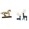 thumbnail image 1 of Figura de caballo,Escultura de caballo en miniatura coleccionable,Estatua de animal de adorno de caballo de resina para decoración del hogar,Estatua de ciervo alce,Figuras de alce y, 1 of 8
