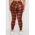 thumbnail image 6 of Womens Plus Size High Waisted Cell Phone Pocket Plaid Leggings, 6 of 6
