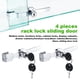 thumbnail image 4 of 4 cerraduras de seguridad para puertas corredizas de vidrio, vitrinas, cajones y vitrinas.，Cerradura para vitrina de cristal con acabado cromado, llaves iguales, 4 of 5