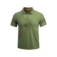 thumbnail image 2 of FRSASU Men's Short Sleeve Military Tactical T-Shirt Athletic Gym Training Army Shirts Outdoor Hiking Workout Shirt Green, 2 of 8