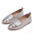 thumbnail image 3 of Rexoro Women Loafers Flats Cap Toe Woven Trim Comfort Slip On Women Shoes, 3 of 10