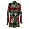 thumbnail image 4 of Abomasnow Christmas Cardigan Sweaters for Women Long Sleeve Xmas Tree Print Knitting Open Front Pullover Sweaters S-5XL, 4 of 4