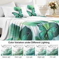 thumbnail image 6 of Flymme Green Butterfly Bed Sheets for King Bed, 4 Piece Nature Inspired Botanical Print Bedding Sets with Deep Pocket,Gift for Women & Nature Lovers, 6 of 8