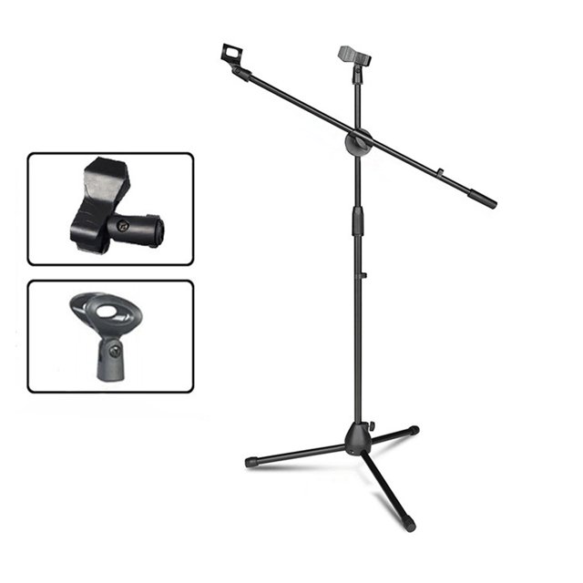 Trépied de Microphone, Support de Microphone Réglable Micro Support de Micro Support de Sol de Micro Technologie Révolutionnaire