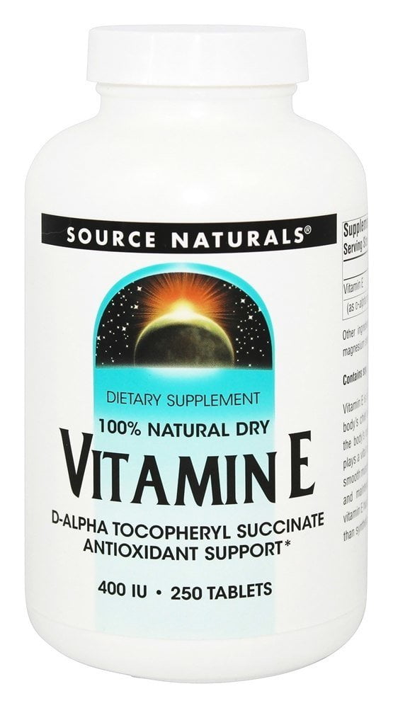 Source Naturals - Vitamin E 400 IU - 250 Tablets - Walmart.com ...