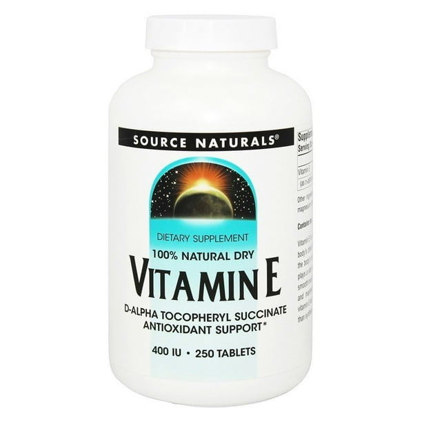 Source Naturals Vitamin E 400 IU 250 Tablets