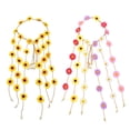 thumbnail image 1 of 2 piezas diadema de flores accesorios para el cabello de girasol de verano, 1 of 5