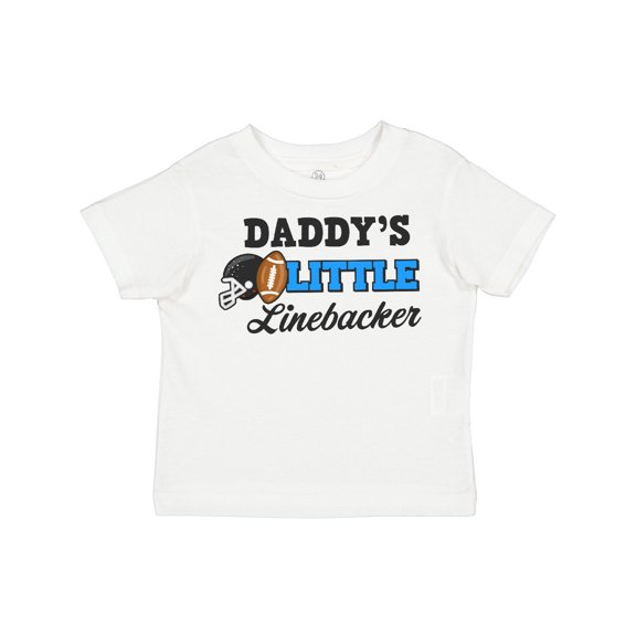 Inktastic Daddy's Little Linebacker Boys or Girls Toddler T-Shirt