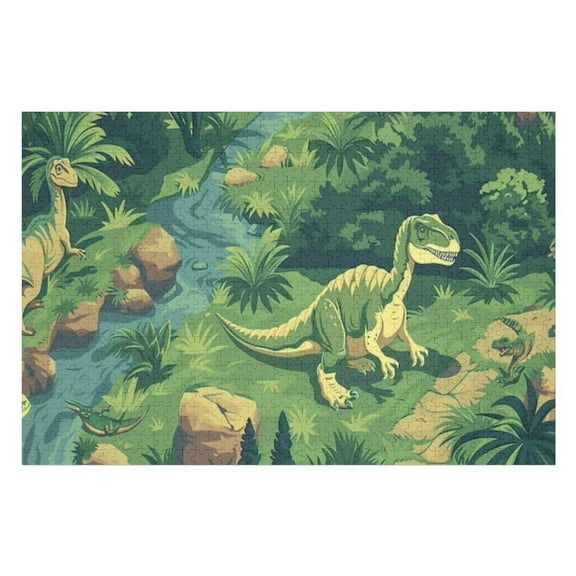Puzzles for Adults 300 Pieces - Dinosaur World Funny Puzzle Unique Difficult and Challenge Large Puzzle Game Toys Gift