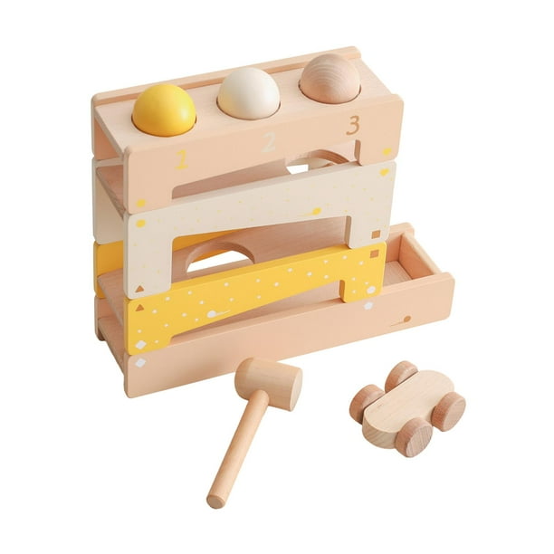 Juguetes de pelota para niños pequeños, juguete de caída de bola Montessori para niños y niñas, mejora la capacidad de las manos, juguete de bola