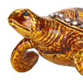 thumbnail image 5 of Tortoise Figurine Electroplated Turtle Jewelry Trinket Storage Box Ornament with Rhinestones, 5 of 5