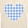 thumbnail image 2 of Instant Message - Gingham Heart Short Sleeve Graphic T-Shirt, 2 of 5