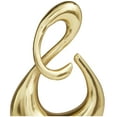 thumbnail image 4 of 7" x 12" Gold Aluminum Metal Swirl Abstract Sculpture, by DecMode, 4 of 9