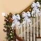thumbnail image 5 of Seyotauo Crafts Fluff Bowknot Christmas Decorations-Handmade 13x10 Inch Nylon Spandex Bow Ornament & Gauze Ribbon, Christmas Tree Ornaments & Wrapping Decor for Indoor Outdoor Christmas Holiday Decor, 5 of 6