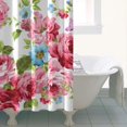 thumbnail image 2 of Waterproof Pioneer Shower Curtain 36x72 Inch Polyester Unique Colorful Floral Shower Curtain for Bathroom Hotel Home Decor with 7 Plastic Hooks, 2 of 2
