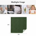 thumbnail image 4 of Solid Dark Green Cloth Napkins, Retro Minimalism Abstract Denim Texture Washable and Reusable Dinner Napkins Set of 6, Table Napkin for Kitchen Party Birthday Wedding Hotel Housewarming 20"x20", 4 of 8