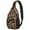 Halloween Black Cat, variant on Sling Backpack,Halloween Black Cats and Pumpkins Sling Bag with Water Bottle Holder,Waterproof Sling Bag for Men/Women with Headphone Jack for Hiking,Travel
